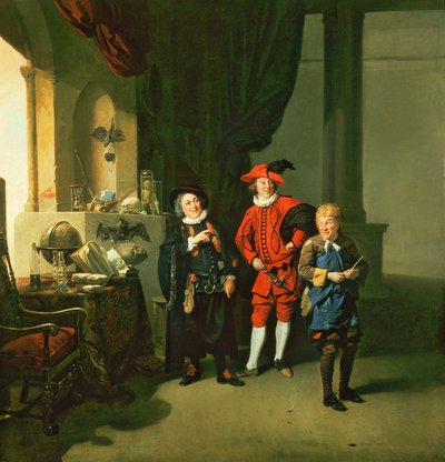 David Garrick with William Burton and John Palmer in 